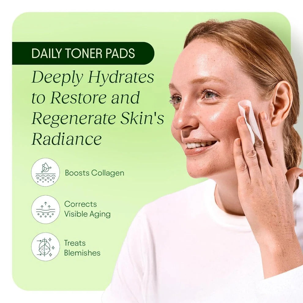 Jiyu Korean Skincare Anti-Aging, Dark Spot & Wrinkle Minimizing Toner Pads with Snail Mucin, Centella Asiatica, Niacinamide, Peptide Complex - 100 ct-L