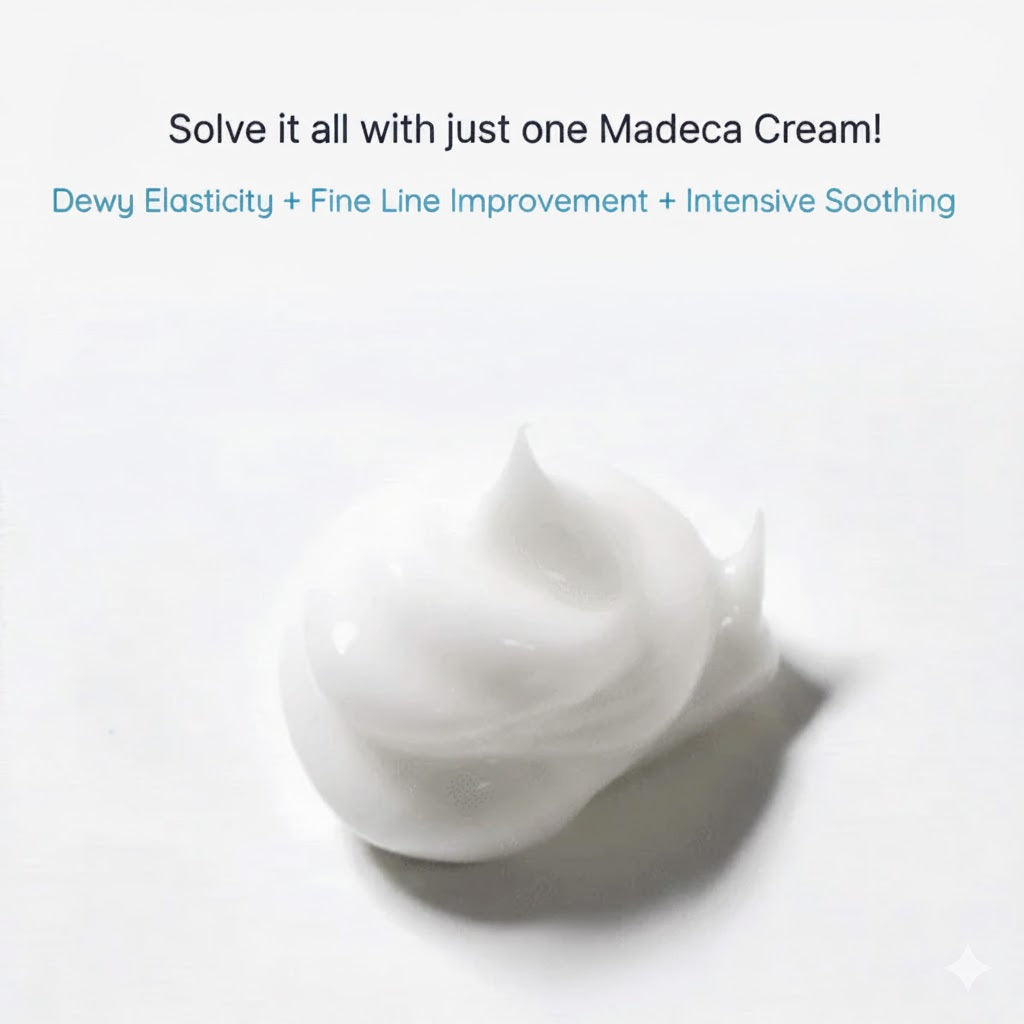 Madeca Cream Time Reverse | Anti-Aging Moisturizer for Wrinkles & Dry Skin | Cica + Hyaluronic Acid | Korean Skincare | 1.69 fl.oz