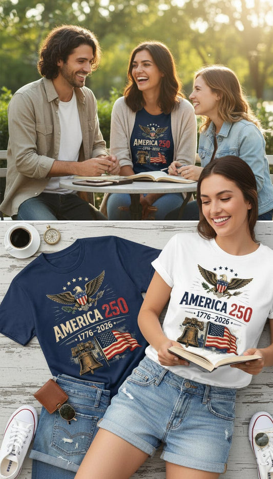 🎉America 250™ 🎉– 1776–2026 Patriotic Commemorative T-Shirt