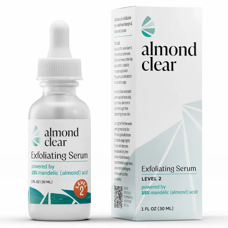 Level 2 Mandelic Acid Serum | Body Acne Treatment, Clear Butt Acne, Folliculitis, Fungal Acne, Hyperpigmentation, Ingrown Hairs | Daily Skincare, Safe for Sensitive Skin, Skin Repair, Fungus
