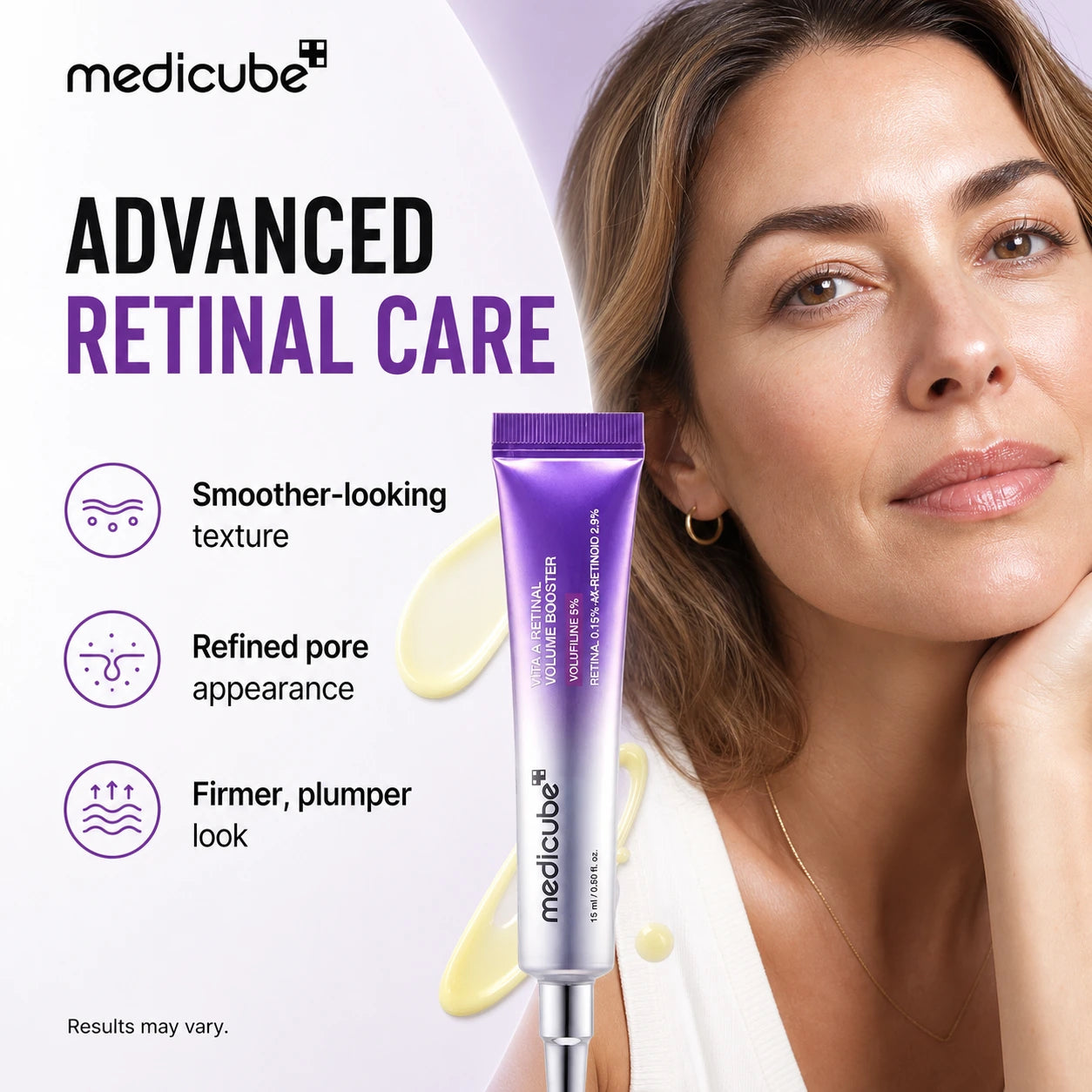 [NEW] [medicube] Vita A Retinal Volume Booster | Retinal + Volufiline + 4X-Retinoid + 4X Micro Boost | Anti-aging, Plumping | Care for Pores, Look of Fine Lines, Skin Elasticity & Firmness For Smoother, Firmer & Youthful-looking Skin | Korean Skincare