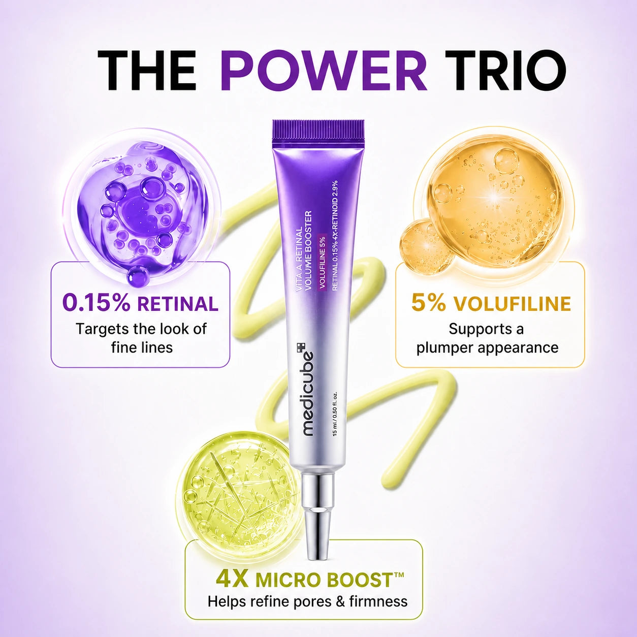 [NEW] [medicube] Vita A Retinal Volume Booster | Retinal + Volufiline + 4X-Retinoid + 4X Micro Boost | Anti-aging, Plumping | Care for Pores, Look of Fine Lines, Skin Elasticity & Firmness For Smoother, Firmer & Youthful-looking Skin | Korean Skincare