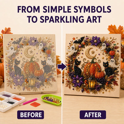 👻 Halloween Ghost Pearl Art DIY Kit