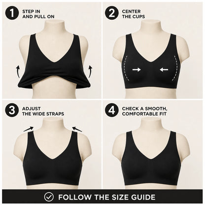 ubras Seamless Bras for Women Full Coverage Wireless Bralette Widen Straps Side Comfortable Breathable Smooth Pull On Bras Smart Size Fabric Stretchy Minimalist Basic Nude Lightweight Womenswear Soft Everyday Bra