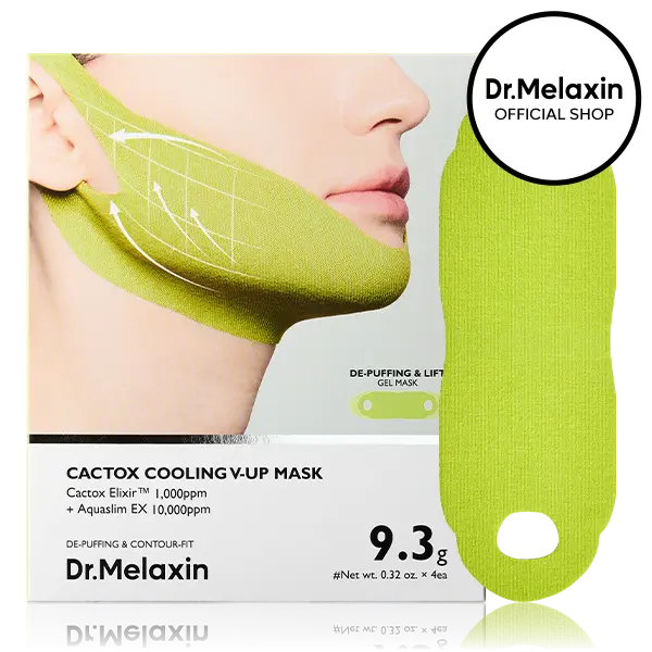 CACTOX V-LIFTING MEWING BAND with Cactus Cooling Reduce Puffiness & Pore Tightening for Visible Pore Care Skin Repair