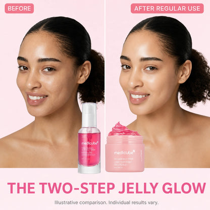 [medicube]  PDRN Pink Collagen Glow Jelly Serum | Lightweight Water-Jelly For Plump & Supple Skin - Radiance & Elasticity Care, Korean Skin Care 1.01 fl.oz