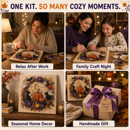 👻 Halloween Ghost Pearl Art DIY Kit