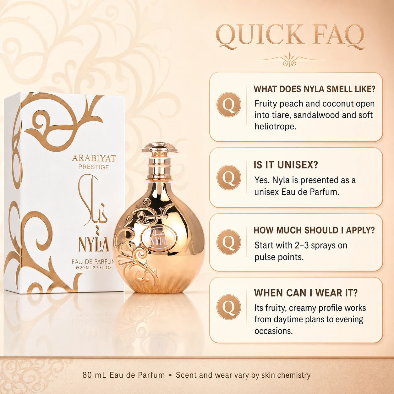 Arabiyat Prestige Nyla EDP Eau de Parfum For Women And Men
