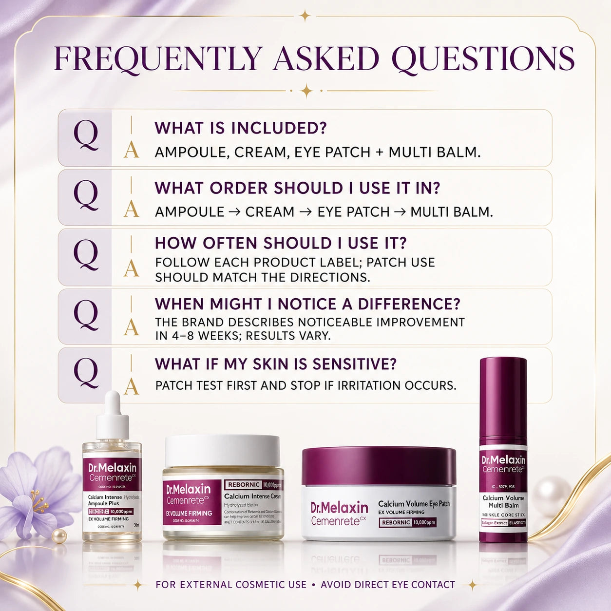 [Dr.Melaxin Official] Calcium Eyecare Routine Set