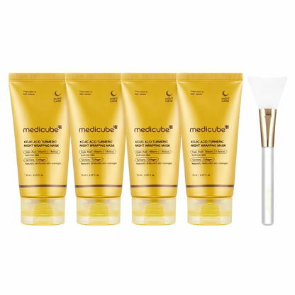 Kojic Acid Turmeric Night Wrapping Mask | Overnight Wrapping Mask, Morning Shed, Turmeric, Niacinamide, Vitamin C