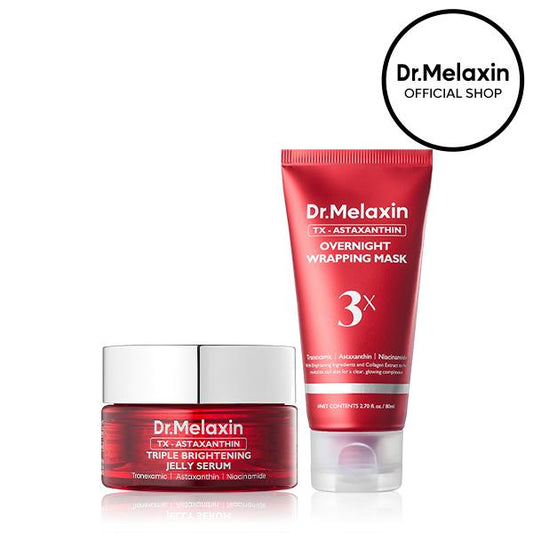 Dr.Melaxin TX Astaxanthin Glow Wrapping Duo | Tranexamic Acid&Astaxanthin&Niacinamide for Complete Dark Spot Care