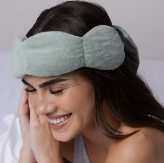 Nodpod Sleep Mask - The Weighted Blanket For Your Eyes, Calming Eyemask for Deep Sleep, Side-Sleeping Friendly, 100% Blackout, Patented Strap-Free Design