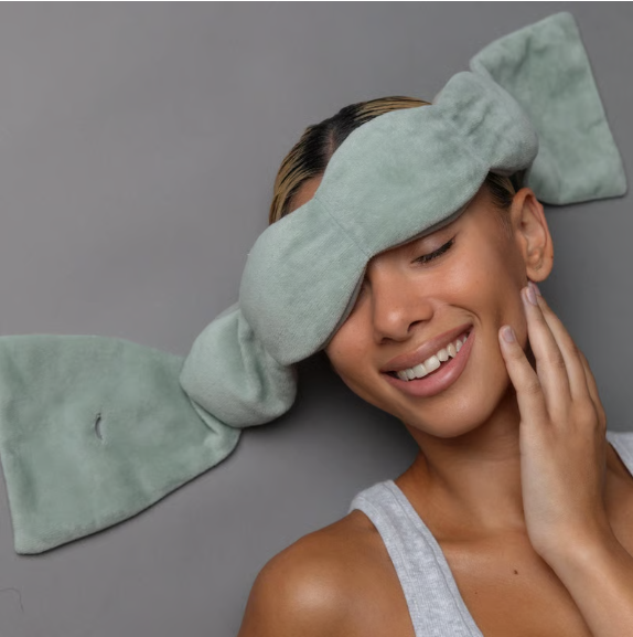 Nodpod Sleep Mask - The Weighted Blanket For Your Eyes, Calming Eyemask for Deep Sleep, Side-Sleeping Friendly, 100% Blackout, Patented Strap-Free Design