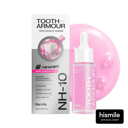 Hismile Tooth Armour Fluoride Free Toothpaste Serum, Nano Hydroxyapatite Toothpaste, Appropriate for Sensitive Teeth, Supports Tooth Enamel, Niacinamide Toothpaste, Advanced Enamel Support | 20 ml