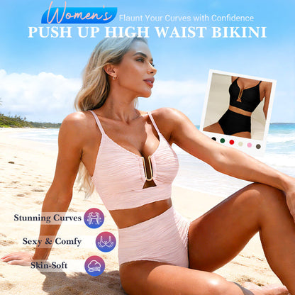 Women's Push Up High Waist Bikini  👙