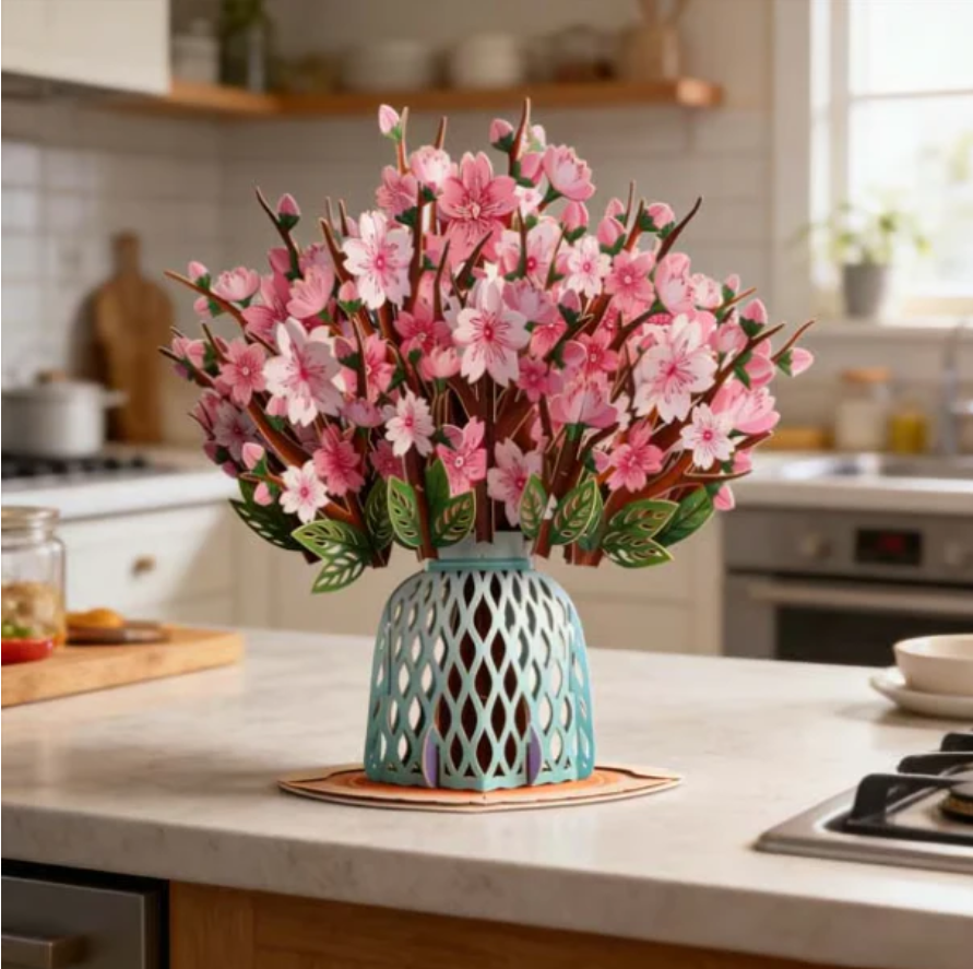 🏆Valentine's Day Limited Edition! 🌼💌 Forever-Blooming 3D Flower Pop-Up Card– Personalized Love Message & Everlasting Bloom 🎁