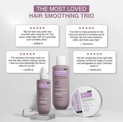 Bare Anatomy Ultra Smoothing Hair Trio – Shampoo, Mask & Serum