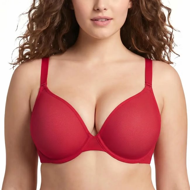 HSIA Seraphina Air Light Breathable Sheer Mesh Halter Bra Plus Size Summer Unlined Full Coverage Bra Underwire Support Non Padded Bra Lightweight Convertible Multiway 5-Way Wear Front Adjustable Detachable Straps Comfort Everyday Womenswear