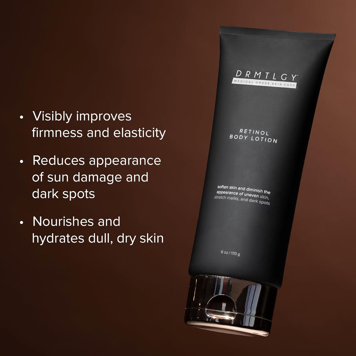 DRMTLGY Retinol Body Lotion – Firming Anti-Aging Body Cream for Crepey Skin, Stretch Marks & Sun-Damaged Skin – Hydrating Retinol Lotion with Ceramides & Shea Butter