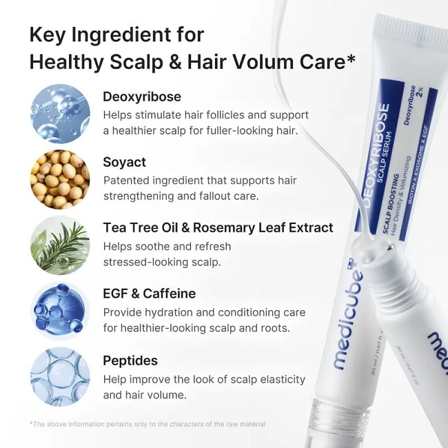 [NEW] [medicube] Deoxyribose Scalp Serum | For Fuller-Looking Hair & Scalp Strengthening Roll-On Serum | Deoxyribose, Rosemary, EGF, Caffeine for Fine, Thin Hair | Korean Hair Care, K-Beauty