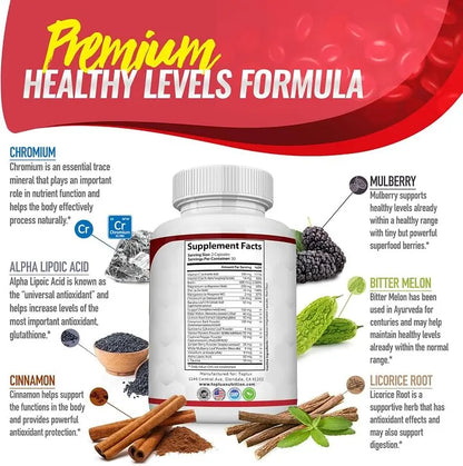 Blood Sugar Complex 20 Vitamins & Minerals Support Overall Health
