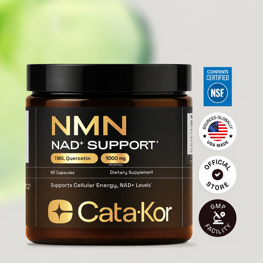 Cata-Kor NMN Supplement – 1000 mg | Quercetin | TMG | Resveratrol Complex – Supports Cellular Energy & NAD+ Levels - Vitamin Dietary Supplement Healthcare