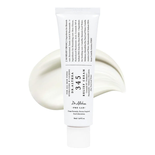 Dr.Althea 345 Relief Cream | Daily Face Moisturizer for Soothing Recovery and Blemish Care with PDRN & Niacinamide | Korean Vegan Skin Care for All Skin Types, 1.69 Fl Oz