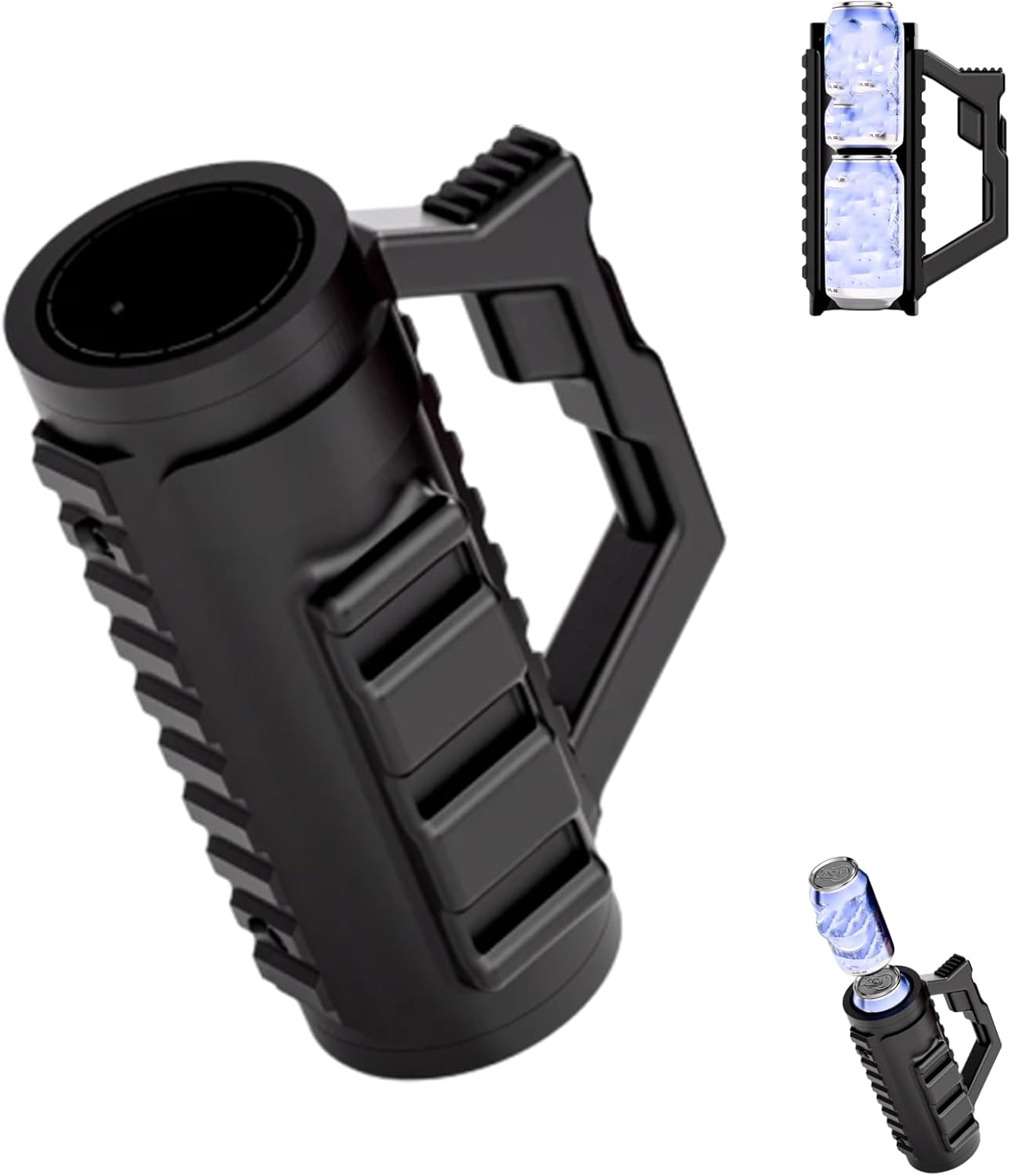 Tactical Assault Can Holder, Assault-Style Tactical Insulation Sleeve, Multi-Function Double Tactical Reload Can Holder, Portable Party Beverage Holder Insulation Sleeve