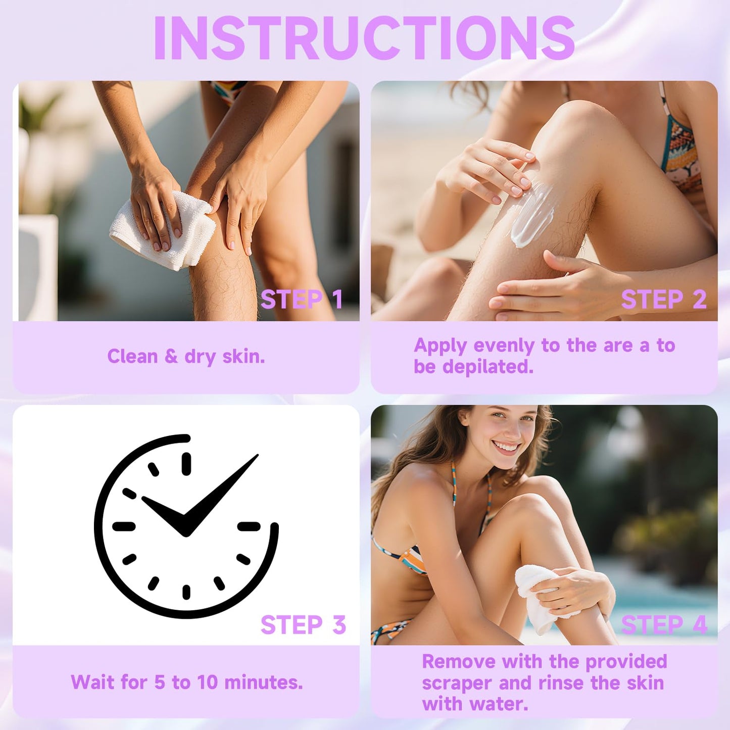 PHOFAY Hair Removal Cream for Sensitive Skin – Fast-Acting, with Aloe & Hyaluronic Acid Spray Depilatory Dermatologist-Recommended