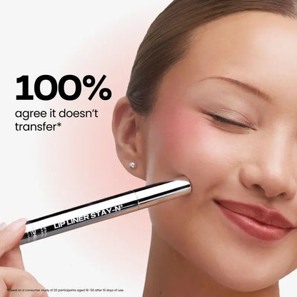 LIP LINER STAY-N - Peel-Off Lip Liner Stain - All Day & Night Lipliner with Hyaluronic Acid & Vitamin E - Long Lasting Formula - 0.12 fl oz / 3.5 ml