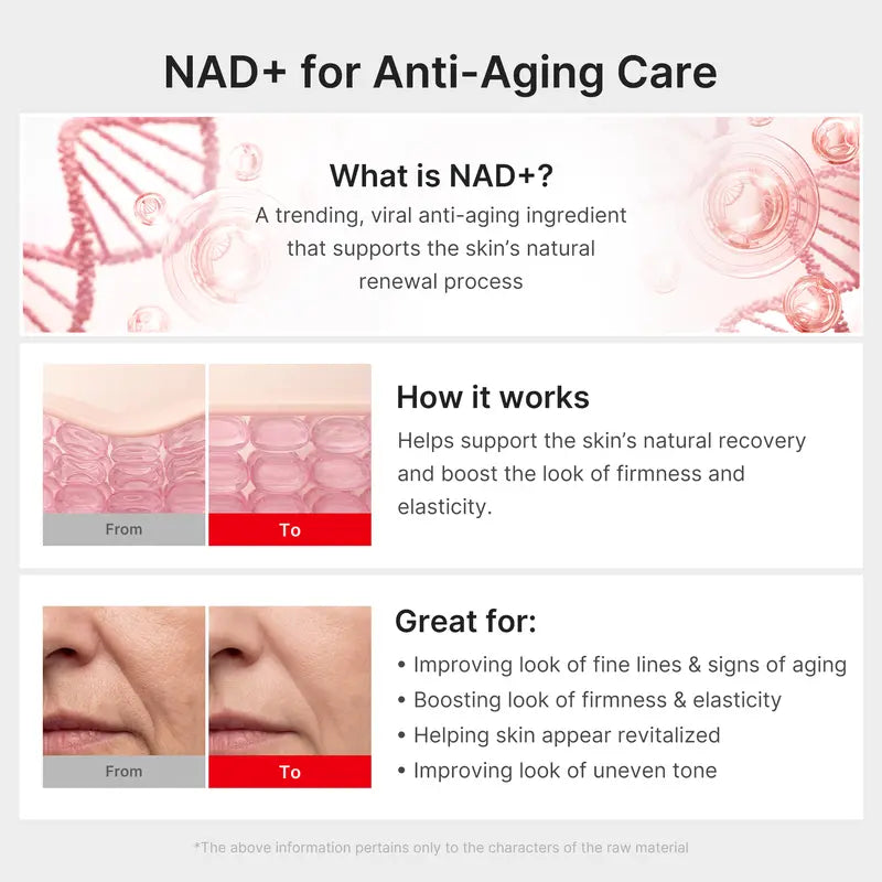 [NEW]  NAD+ EGF Firming Serum | NAD+, EGF, Collagen Extract, Anti-aging, Plumping, Radiance Boosting Serum | Cares for Look of Fine Lines, Skin Elasticity & Firmness For Youthful-looking Skin (30ml / 1.01 fl. oz.) | Korean Skincare, K-Beauty