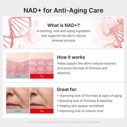 [NEW]  NAD+ EGF Firming Serum | NAD+, EGF, Collagen Extract, Anti-aging, Plumping, Radiance Boosting Serum | Cares for Look of Fine Lines, Skin Elasticity & Firmness For Youthful-looking Skin (30ml / 1.01 fl. oz.) | Korean Skincare, K-Beauty