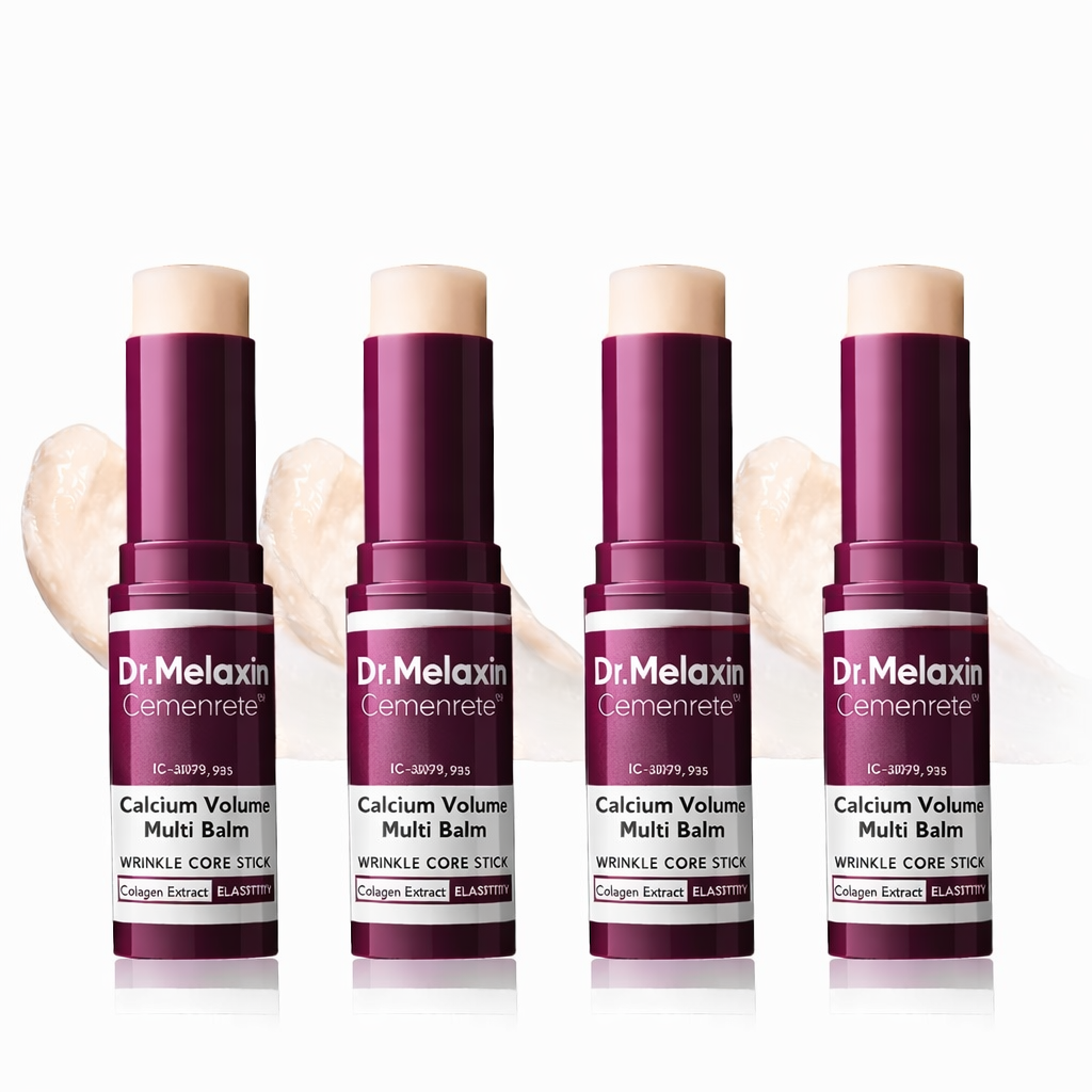 Dr.Melaxin Calcium Volume Multi-Balm + 60pcs Eye Patch Duo，Elasticity & Skin Repair Set, Korean Skincare with Collagen Extract