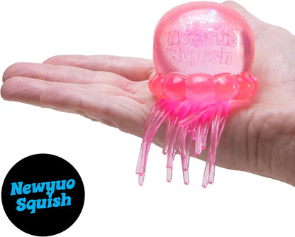 Soft Gel Filled Sensory Squeeze Toy, Stretchy Elastic Squishy Stress Relief Ball, Calming Anxiety Reducing Hand Fidget, Cute Relaxing Jelly Texture, Fun Portable Handheld Squeeze Toy Gift for All Ages