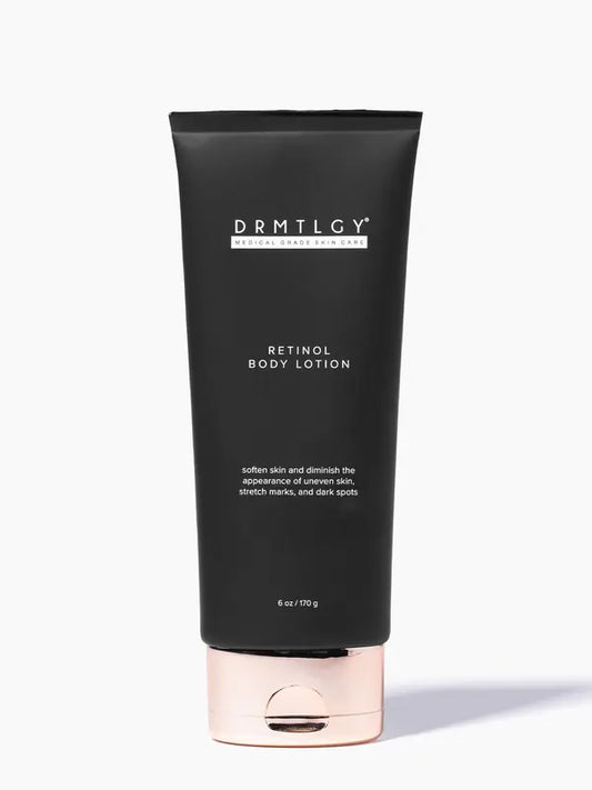 DRMTLGY Retinol Body Lotion – Firming Anti-Aging Body Cream for Crepey Skin, Stretch Marks & Sun-Damaged Skin – Hydrating Retinol Lotion with Ceramides & Shea Butter