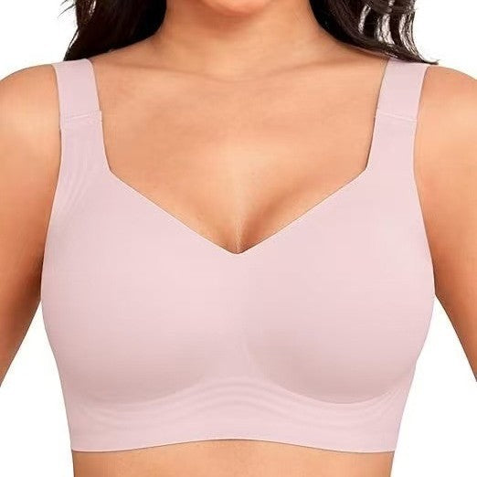 Women Jelly Bras Wirefree Full Coverage No Underwire Everyday Bras Comfortable Wireless Padded Tshirt Bra