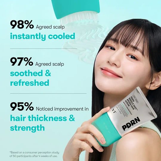 PDRN Reedle Shot Hair Brush Serum with Original Liquid Microneedling & PDRN | Large-Capacity Full Scalp Care, Hair Thickening, Fuller-Looking Hair & Daily Root Care | Hairline, Roots, Baby Hair & Dry Scalp | Korean Haircare