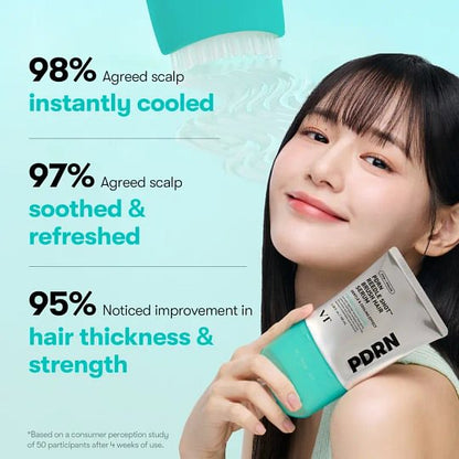 PDRN Reedle Shot Hair Brush Serum with Original Liquid Microneedling & PDRN | Large-Capacity Full Scalp Care, Hair Thickening, Fuller-Looking Hair & Daily Root Care | Hairline, Roots, Baby Hair & Dry Scalp | Korean Haircare