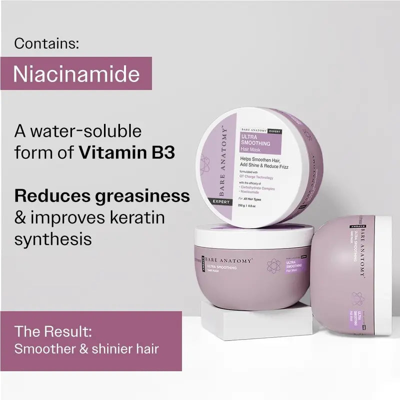 Bare Anatomy Ultra Smoothing Hair Trio – Shampoo, Mask & Serum