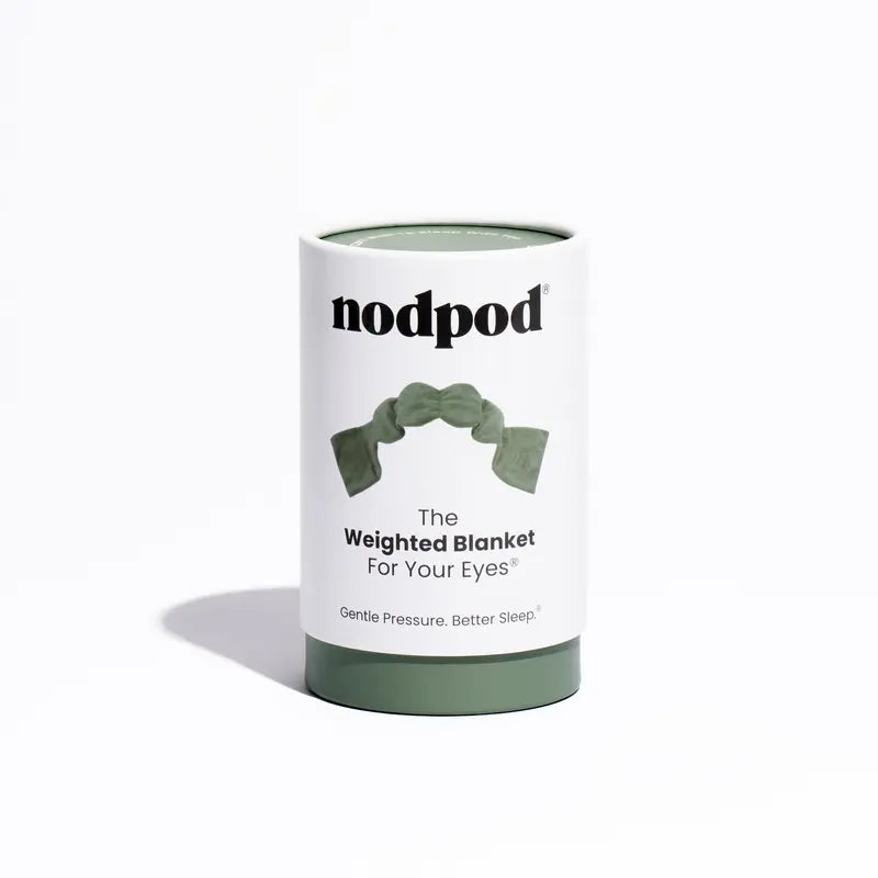 Nodpod Sleep Mask - The Weighted Blanket For Your Eyes, Calming Eyemask for Deep Sleep, Side-Sleeping Friendly, 100% Blackout, Patented Strap-Free Design