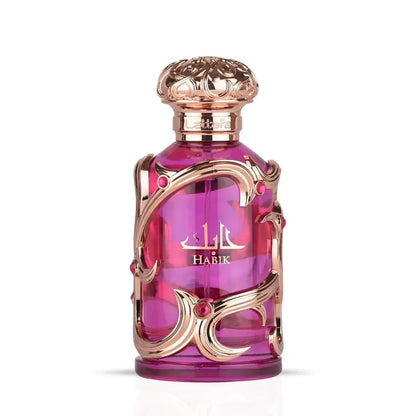 Lattafa Habik Women's Eau de Parfum Natural Spray, 100ml (3.4 fl oz) Vanilla Rose Women Perfumes, Elegant Subtle Scent Single Item