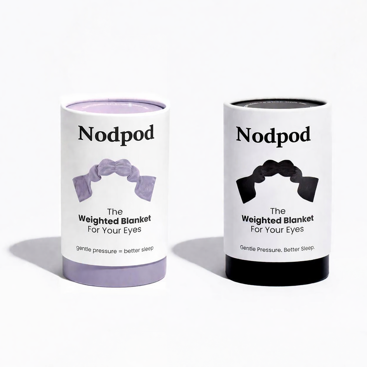 Nodpod Sleep Mask - The Weighted Blanket For Your Eyes, Calming Eyemask for Deep Sleep, Side-Sleeping Friendly, 100% Blackout, Patented Strap-Free Design