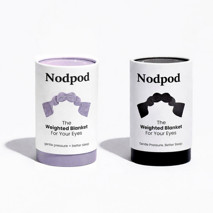Nodpod Sleep Mask - The Weighted Blanket For Your Eyes, Calming Eyemask for Deep Sleep, Side-Sleeping Friendly, 100% Blackout, Patented Strap-Free Design