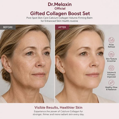 [Dr.Melaxin Official] Gifted Collagen Boost Set Pore Spot Skin Care Calcium Collagen Volume Firming Balm for Enhanced Skin Health routine