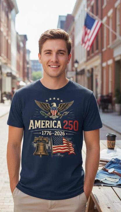 🎉America 250™ 🎉– 1776–2026 Patriotic Commemorative T-Shirt