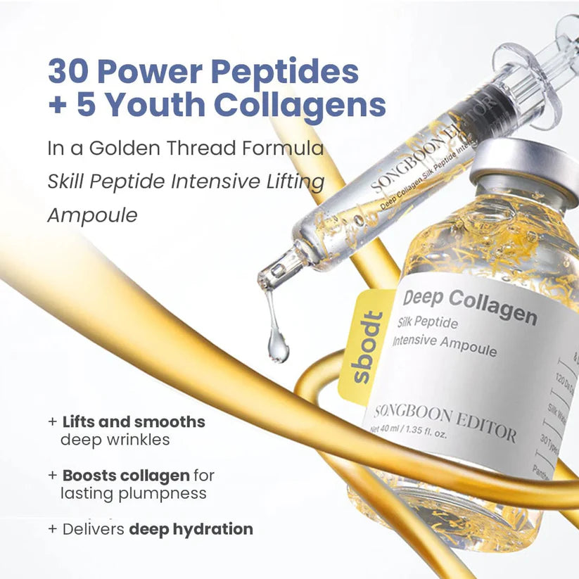 Silk Lifting Peptide Ampoule | Intensive Collagen Care Set [Silk Collagen & Peptide Face-Lift Duo]