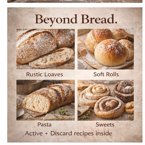 Sourdough Every Day: Your Guide to Using Active and Discard Starter for Artisan Bread, Rolls, Pasta, Sweets and More (Spiral Bound)